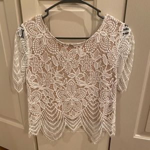 Express laced blouse